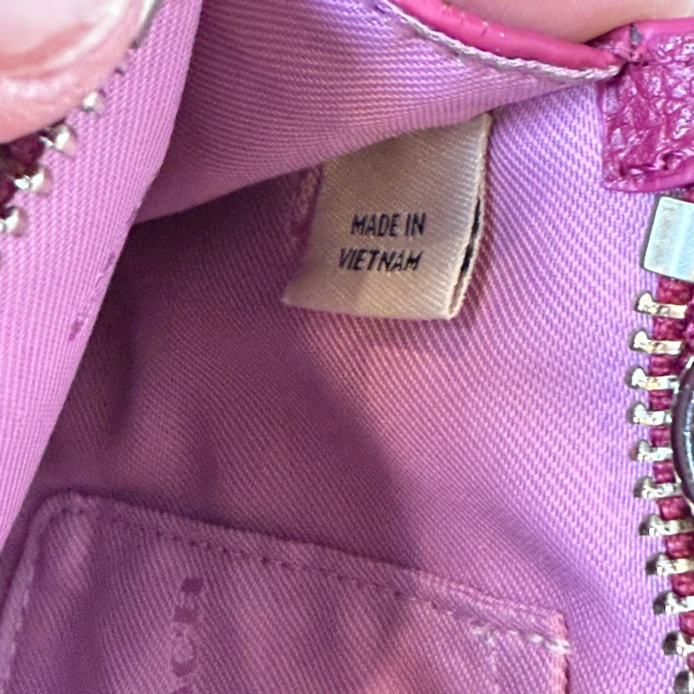 Coach Crossbody Bag Womens Magenta Pebbled Leather G1592-64798 Barbiecore 8in - Picture 10 of 16